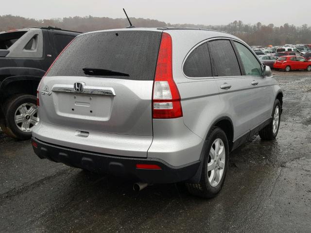 5J6RE38739L022415 - 2009 HONDA CR-V EXL SILVER photo 4