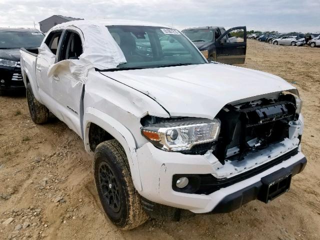 3TMCZ5AN2KM247434 - 2019 TOYOTA TACOMA DOU WHITE photo 1