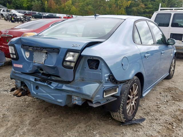 YS3FB49Y981137120 - 2008 SAAB 9-3 2.0T BLUE photo 4