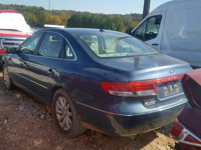 KMHFC46F39A357681 - 2009 HYUNDAI AZERA SE BLACK photo 3