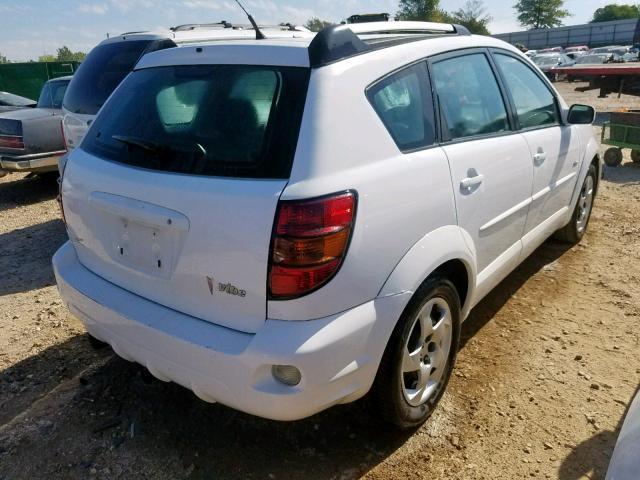 5Y2SL63895Z473662 - 2005 PONTIAC VIBE WHITE photo 4