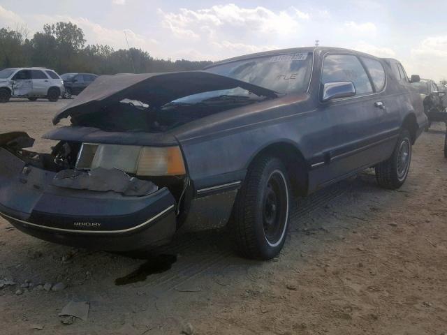 1MEBM6047JH675056 - 1988 MERCURY COUGAR LS GRAY photo 2