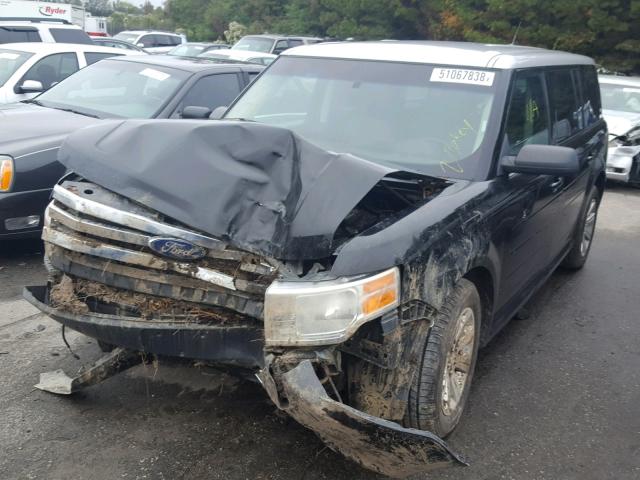 2FMGK5BC9BBD07693 - 2011 FORD FLEX SE BLACK photo 2