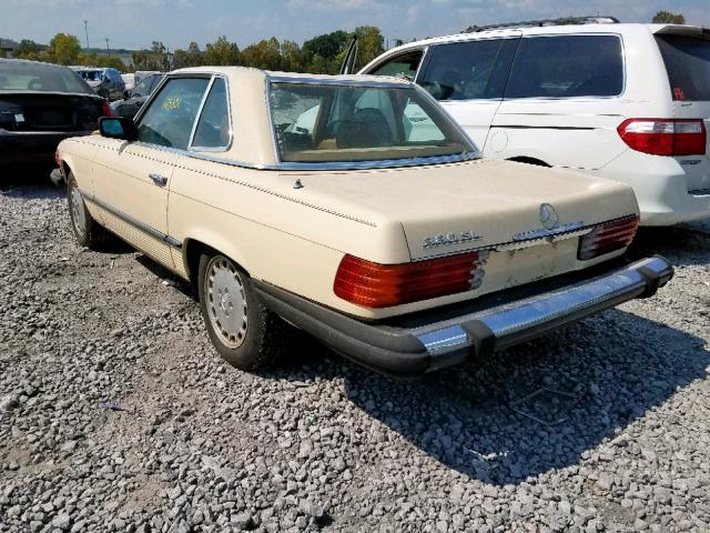 WDBBA45A5B8004453 - 1981 MERCEDES-BENZ 380 SL YELLOW photo 3