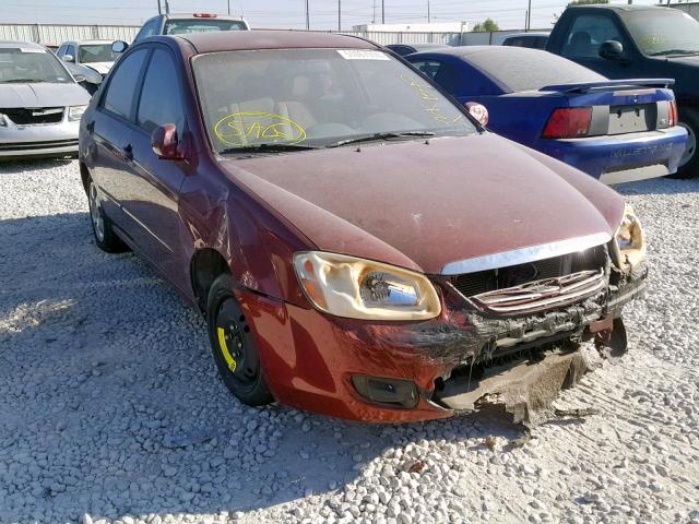 KNAFE121475381627 - 2007 KIA SPECTRA EX RED photo 1