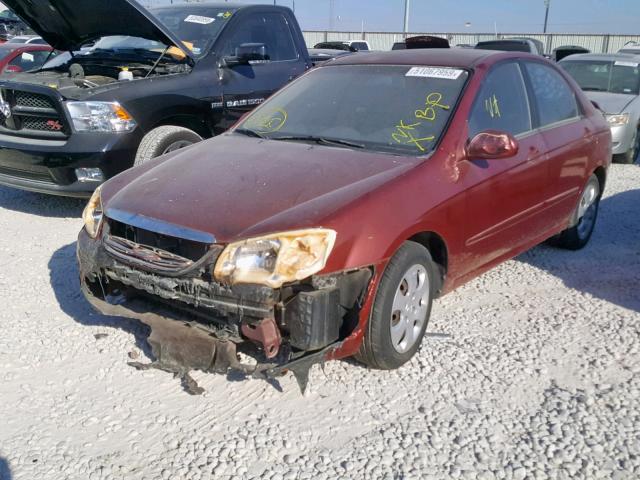 KNAFE121475381627 - 2007 KIA SPECTRA EX RED photo 2