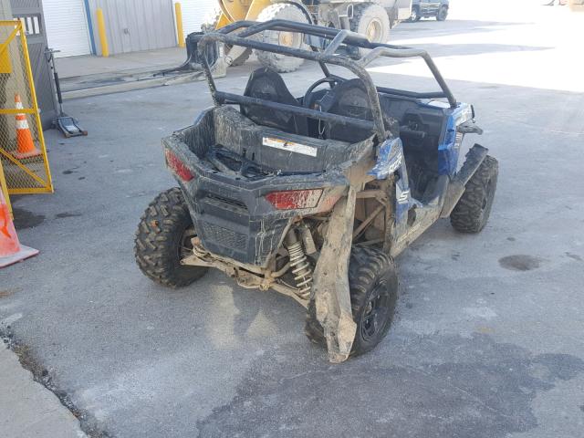 3NSVBE871GF444691 - 2016 POLARIS RZR S 900 BLUE photo 4