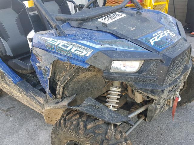 3NSVBE871GF444691 - 2016 POLARIS RZR S 900 BLUE photo 9