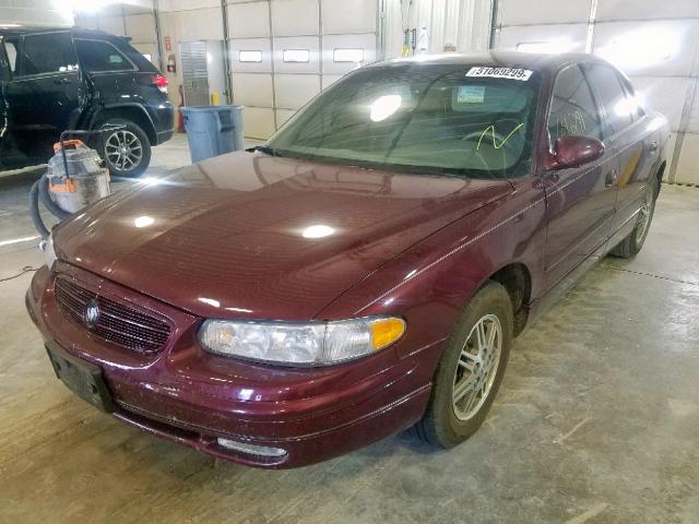 2G4WB55K321231912 - 2002 BUICK REGAL LS RED photo 2