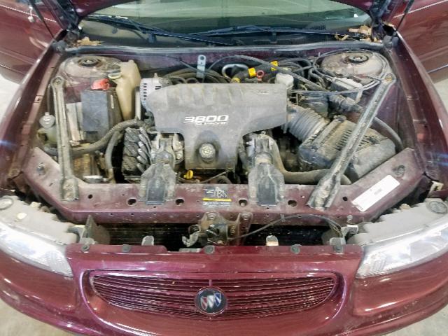 2G4WB55K321231912 - 2002 BUICK REGAL LS RED photo 7