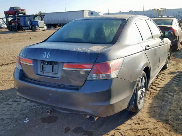 1HGCP2F4XBA120174 - 2011 HONDA ACCORD LXP GRAY photo 4