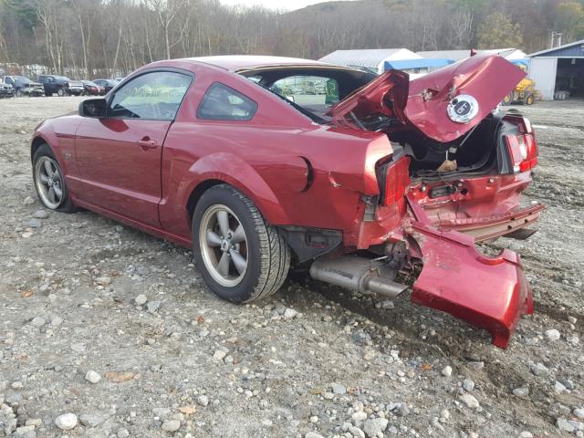 1ZVHT82H865101064 - 2006 FORD MUSTANG GT RED photo 3