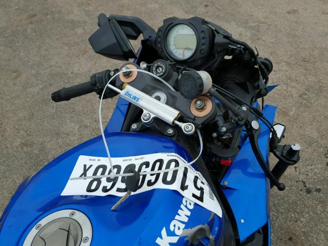 JKAZXCE1X8A010749 - 2008 KAWASAKI ZX1000 E BLUE photo 5