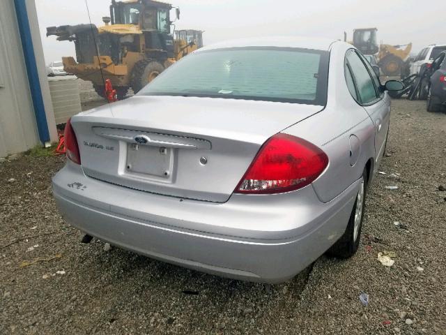 1FAFP53U35A259431 - 2005 FORD TAURUS SE SILVER photo 4