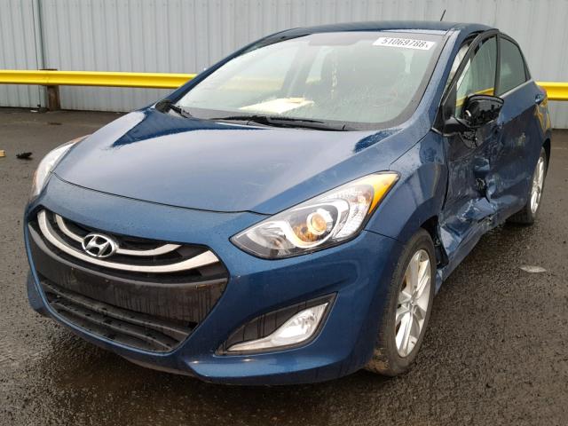 KMHD35LH5EU174455 - 2014 HYUNDAI ELANTRA GT BLUE photo 2