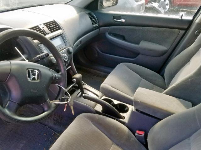 1HGCM56445A166906 - 2005 HONDA ACCORD LX BLACK photo 9