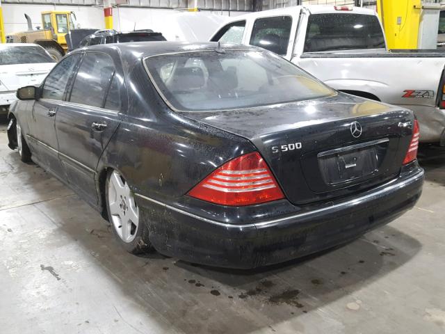 WDBNG84J14A406600 - 2004 MERCEDES-BENZ S 500 4MAT BLACK photo 3