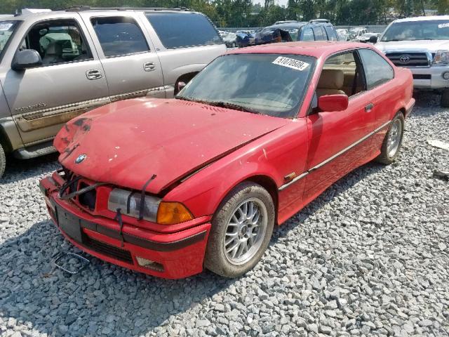 WBABF332XREF47637 - 1994 BMW 325 IS RED photo 2