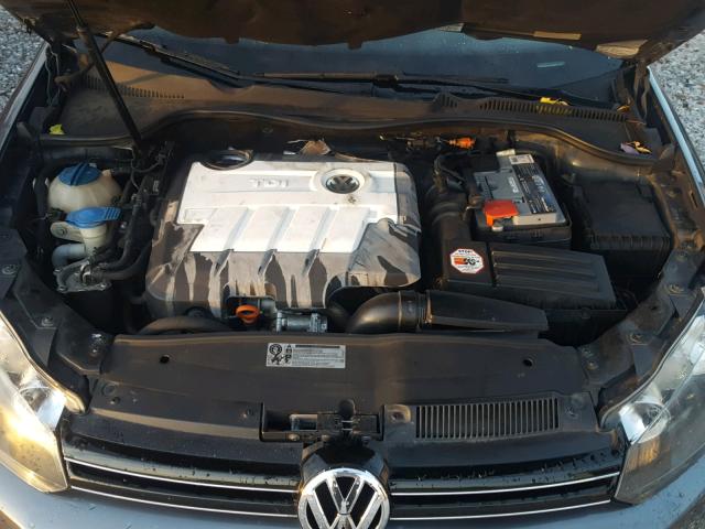 3VWTL8AJXAM621784 - 2010 VOLKSWAGEN JETTA TDI SILVER photo 7