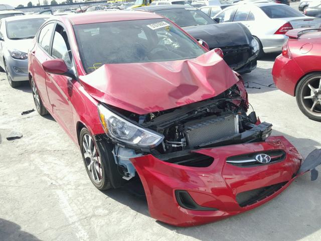 KMHCT4AEXHU349575 - 2017 HYUNDAI ACCENT SE RED photo 1