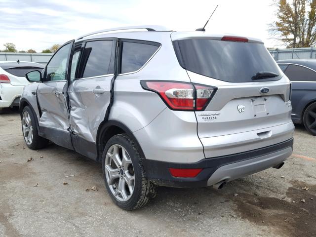 1FMCU9J98HUE08376 - 2017 FORD ESCAPE TIT SILVER photo 3