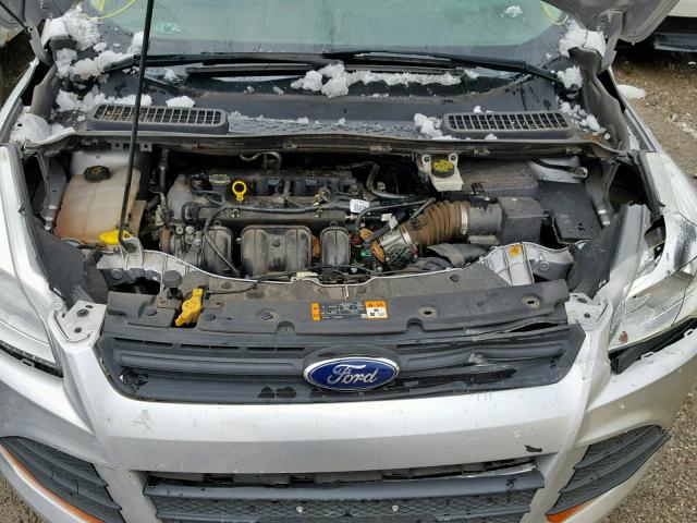 1FMCU0F72EUC82174 - 2014 FORD ESCAPE S SILVER photo 7