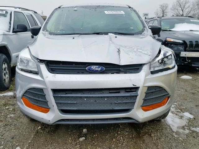 1FMCU0F72EUC82174 - 2014 FORD ESCAPE S SILVER photo 9