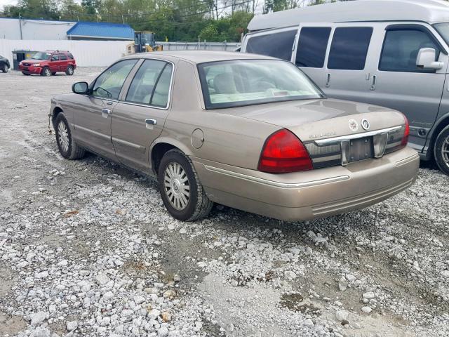 2MEFM75V86X614458 - 2006 MERCURY GRAND MARQ TAN photo 3