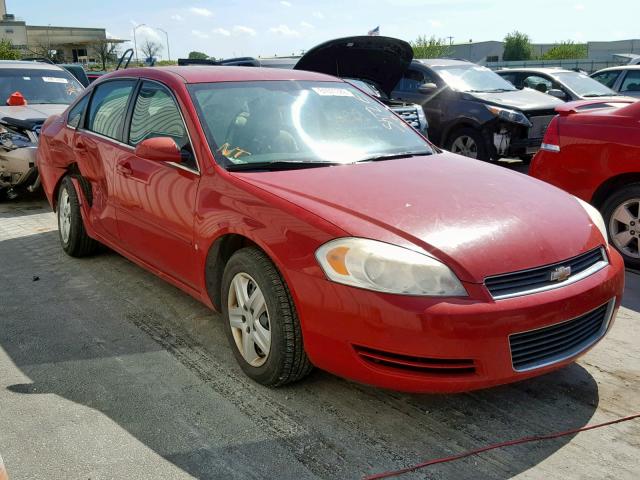 2G1WB55N289131138 - 2008 CHEVROLET IMPALA LS RED photo 1