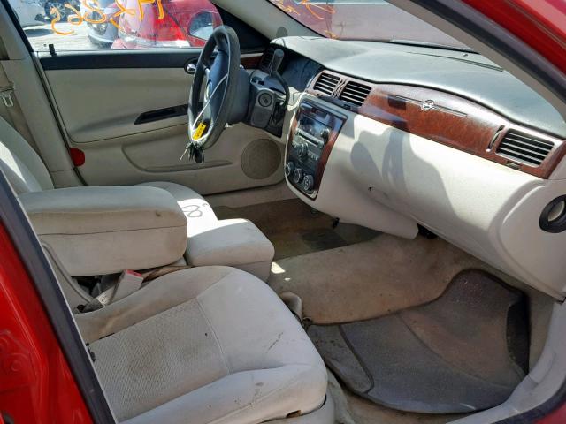 2G1WB55N289131138 - 2008 CHEVROLET IMPALA LS RED photo 5