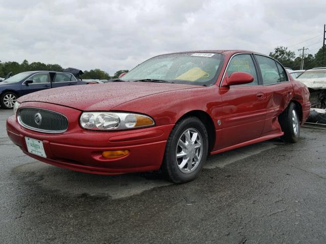 1G4HR54K85U168384 - 2005 BUICK LESABRE LI RED photo 2