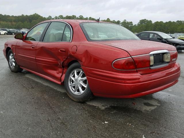 1G4HR54K85U168384 - 2005 BUICK LESABRE LI RED photo 3