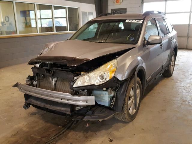 4S4BRDJC0A2370428 - 2010 SUBARU OUTBACK 3. GRAY photo 2