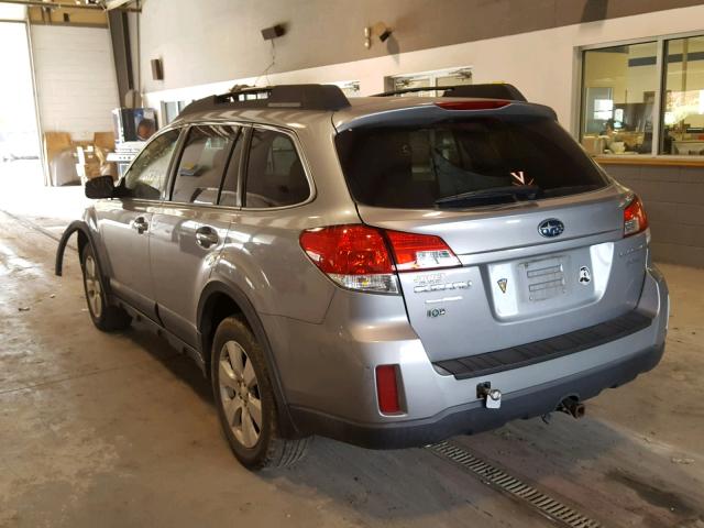 4S4BRDJC0A2370428 - 2010 SUBARU OUTBACK 3. GRAY photo 3