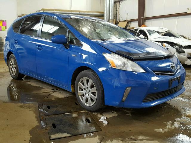 JTDZN3EU8C3085727 - 2012 TOYOTA PRIUS V BLUE photo 1