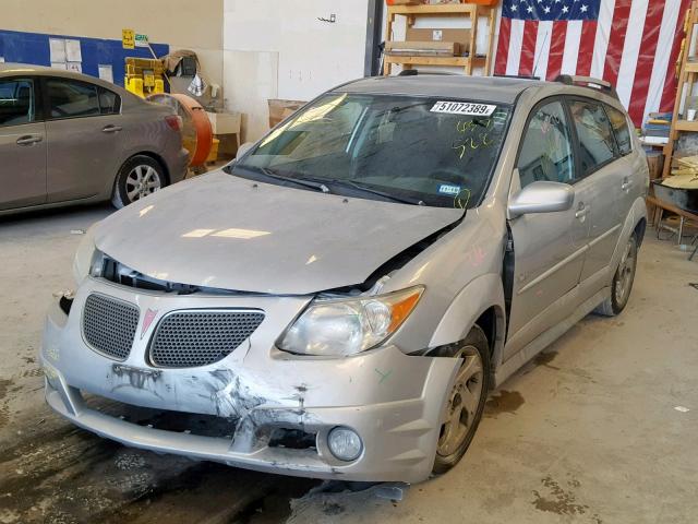 5Y2SL65826Z437522 - 2006 PONTIAC VIBE SILVER photo 2