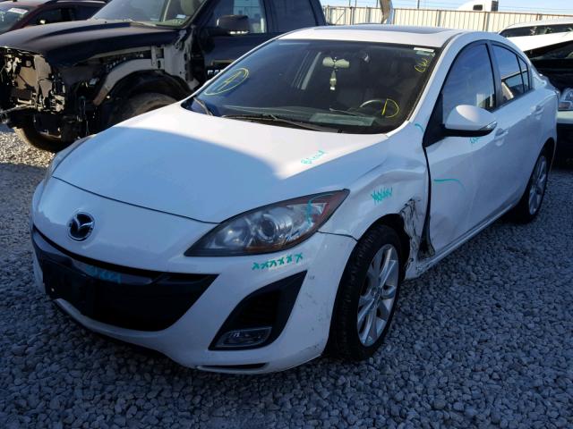 JM1BL1S5XA1231126 - 2010 MAZDA 3 S WHITE photo 2