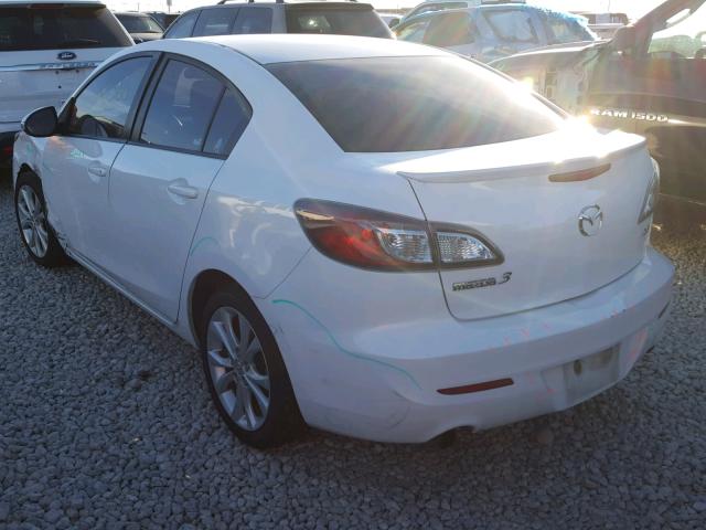 JM1BL1S5XA1231126 - 2010 MAZDA 3 S WHITE photo 3