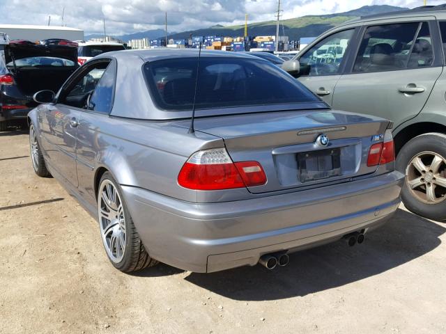 WBSBR93454PK08155 - 2004 BMW M3 GRAY photo 3