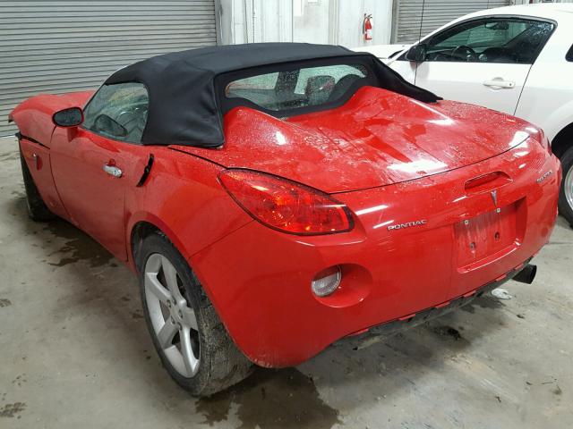 1G2MB33B96Y107895 - 2006 PONTIAC SOLSTICE RED photo 3