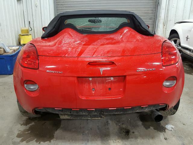 1G2MB33B96Y107895 - 2006 PONTIAC SOLSTICE RED photo 6