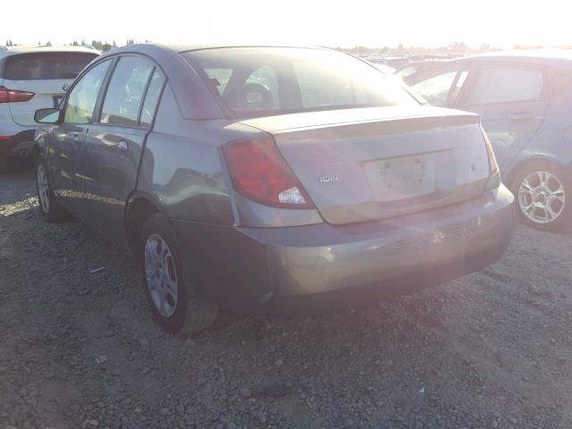 1G8AJ52F74Z201096 - 2004 SATURN ION LEVEL GRAY photo 3
