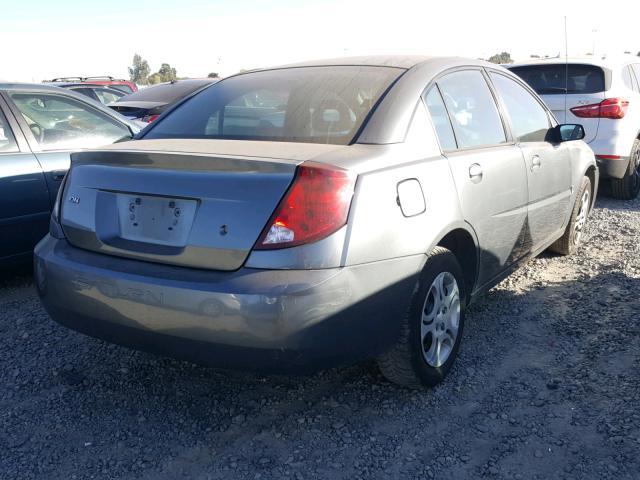 1G8AJ52F74Z201096 - 2004 SATURN ION LEVEL GRAY photo 4