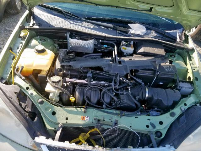 1FAFP34N97W180864 - 2007 FORD FOCUS ZX4 GREEN photo 7