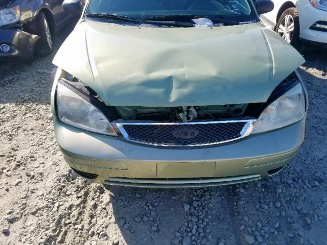 1FAFP34N97W180864 - 2007 FORD FOCUS ZX4 GREEN photo 9