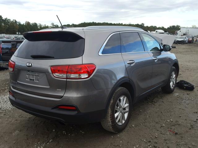 5XYPG4A32GG121935 - 2016 KIA SORENTO LX GRAY photo 4