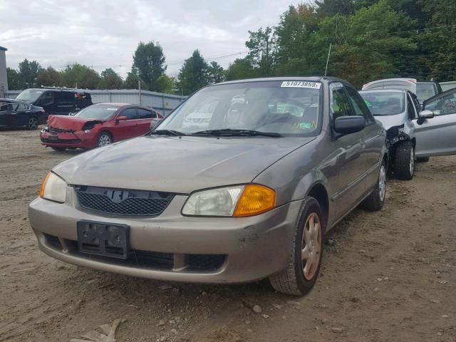 JM1BJ2220Y0201277 - 2000 MAZDA PROTEGE DX BEIGE photo 2