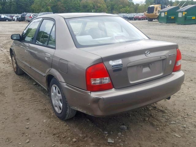 JM1BJ2220Y0201277 - 2000 MAZDA PROTEGE DX BEIGE photo 3