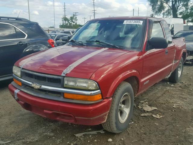 1GCCS1941W8247959 - 1998 CHEVROLET S TRUCK S1 RED photo 2