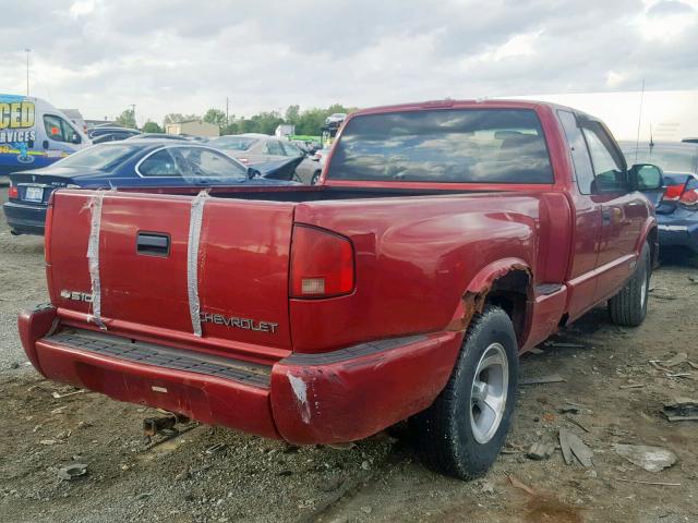 1GCCS1941W8247959 - 1998 CHEVROLET S TRUCK S1 RED photo 4